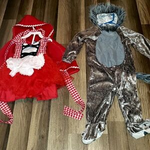 Little Red Riding Hood and Wolf Costume Set
